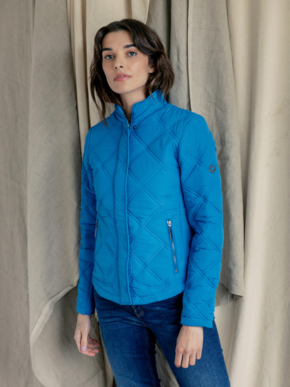 Fransa Kék női steppelt dzseki Fransa