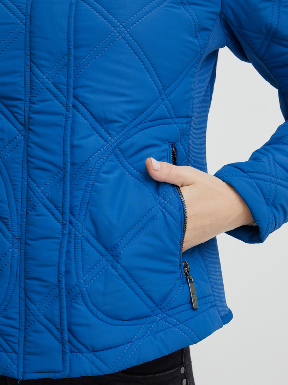 Fransa Kék női steppelt dzseki Fransa