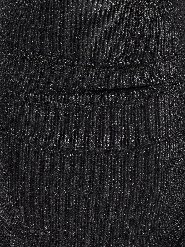 Fransa Fransa fekete női metálos hüvelyszoknya