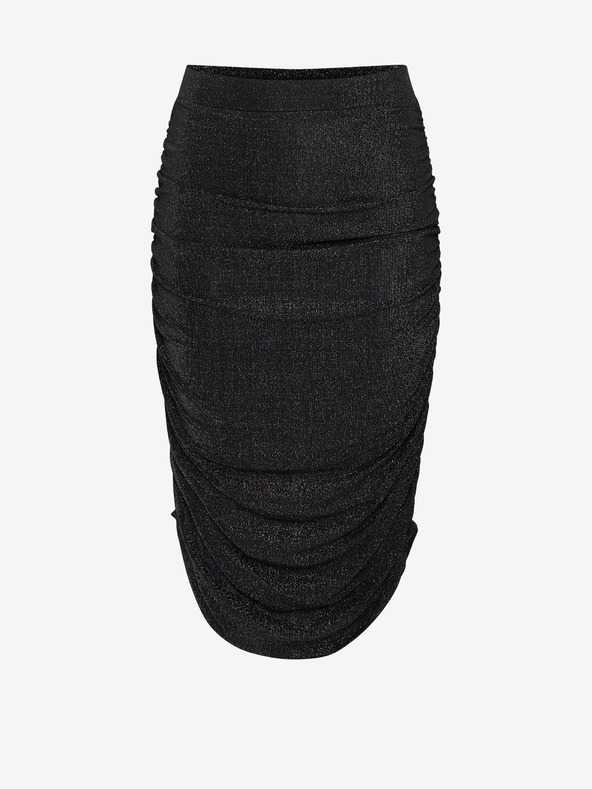 Fransa Fransa fekete női metálos hüvelyszoknya