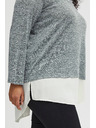 Fransa Női szürke szürke pulóver ingbetéttel Fransa