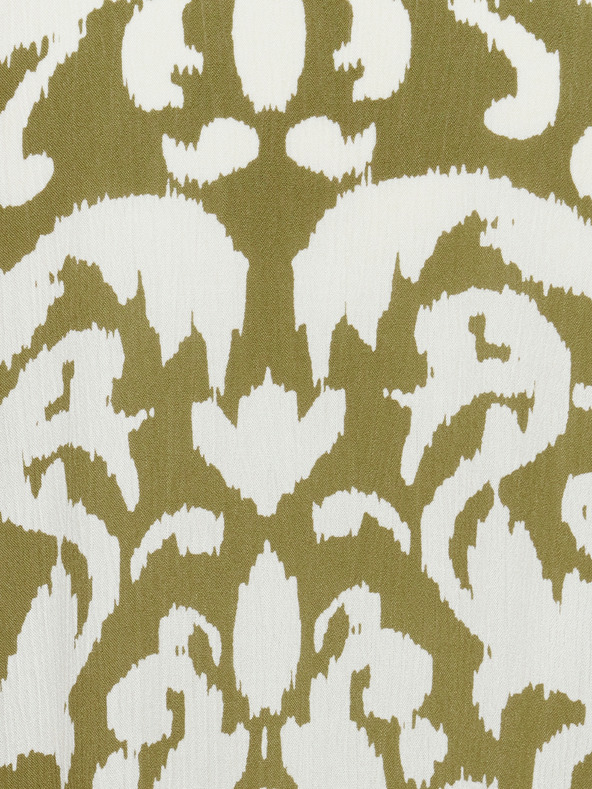 Fransa Fehér és khaki színű női mintás pólóruha Fransa