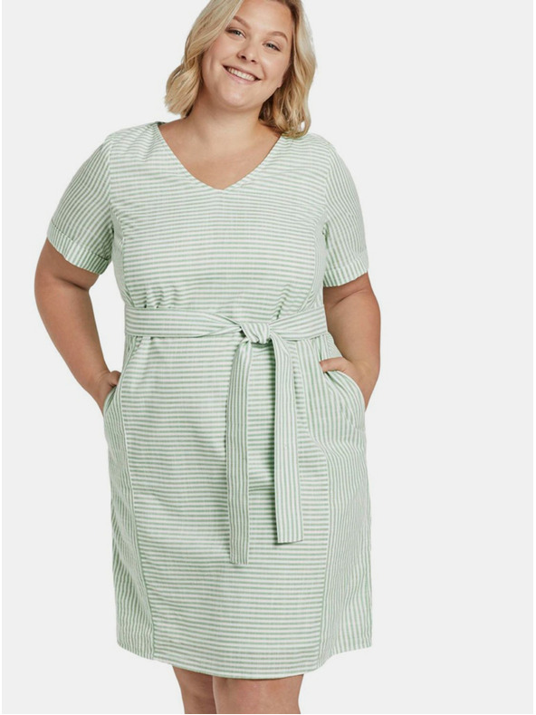My True Me Tom Tailor Világoszöld női csíkos ruha My True Me Tom Tailor Tom Tailor