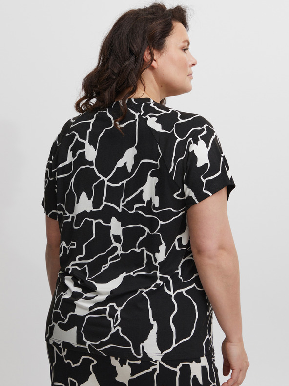 Fransa Fehér és fekete Női mintás póló Fransa