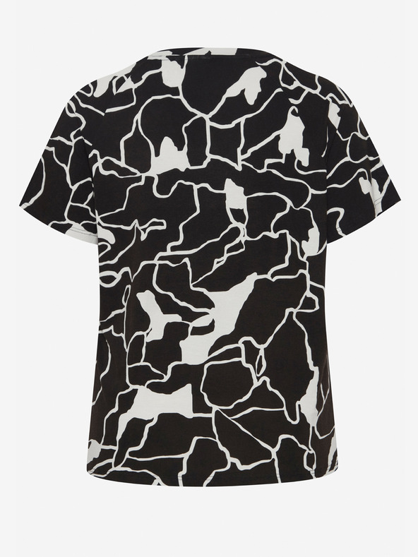 Fransa Fehér és fekete Női mintás póló Fransa