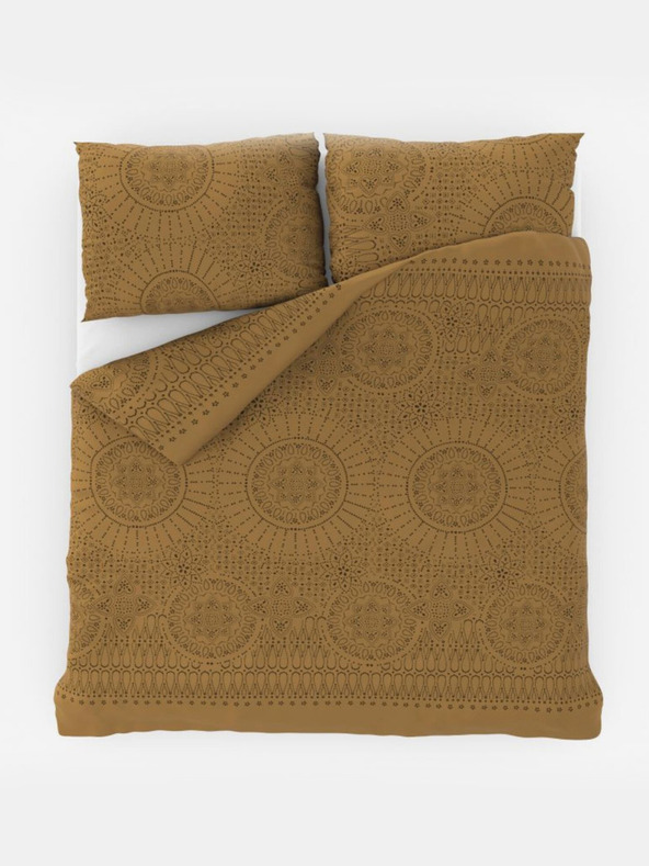 Kvalitex Francia pamut ágynemű DELUX 200x200, 70x90cm MERIT arany