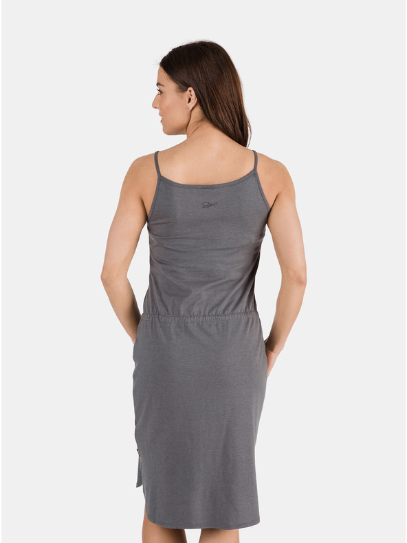 Sam 73 Szürke női ruha nyakkendővel SAM 73