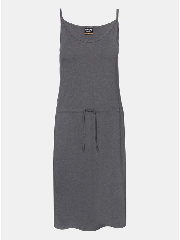 Sam 73 Szürke női ruha nyakkendővel SAM 73