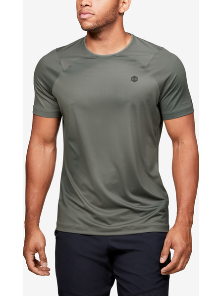 Under Armour Férfi póló Under Armour HG Rush Fitted SS Printed